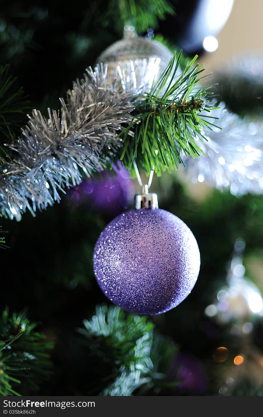 Details of a Christmas Tree. Details of a Christmas Tree