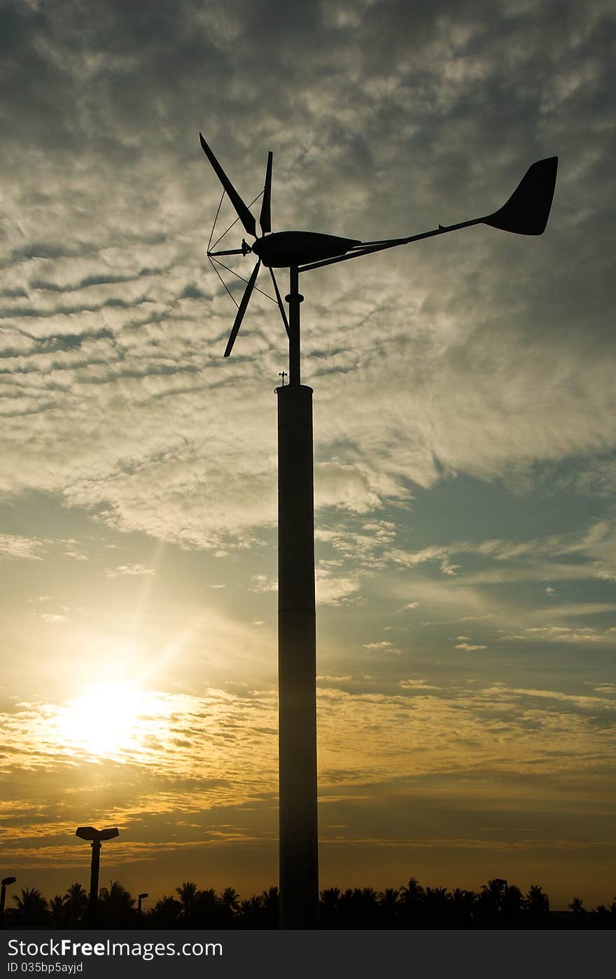 Wind turbine generator, new alternative energy source in Thailand