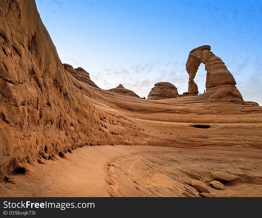 Strange rock formations at Arches National Park, USA. Strange rock formations at Arches National Park, USA