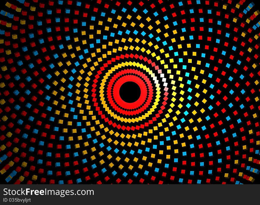 A abstract background with black background