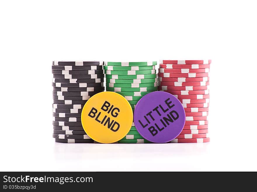 Big Blind, Little Blind Poker Chips