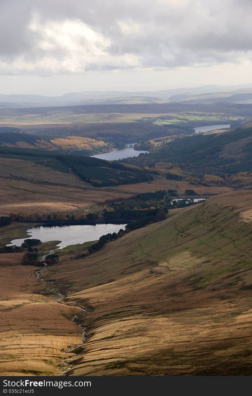 Four reservoirs in brecon beacons. Four reservoirs in brecon beacons