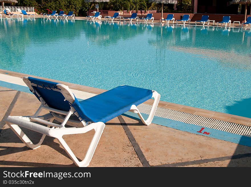 Swimming pool in all inclusive hotel