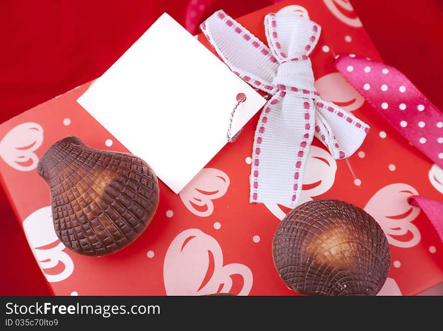 Chocolates with celebratory packing