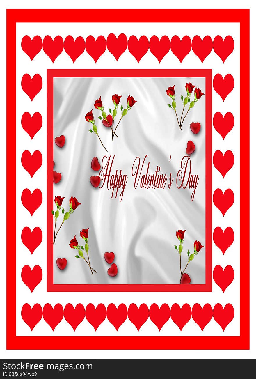 Red Roses Valentine Card