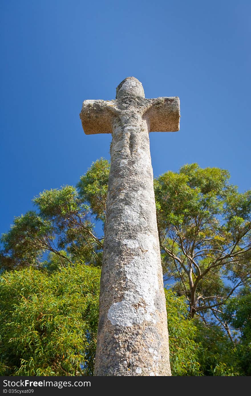 Old stone cross