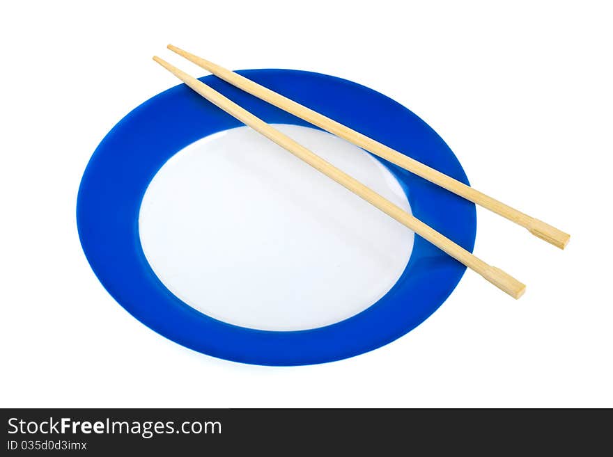 Plate and chopsticks