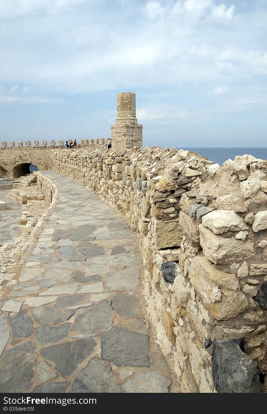 Old fort na islands in Greece. Old fort na islands in Greece