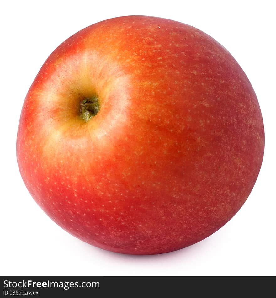 Red apple isolated on a white background + Clipping Path