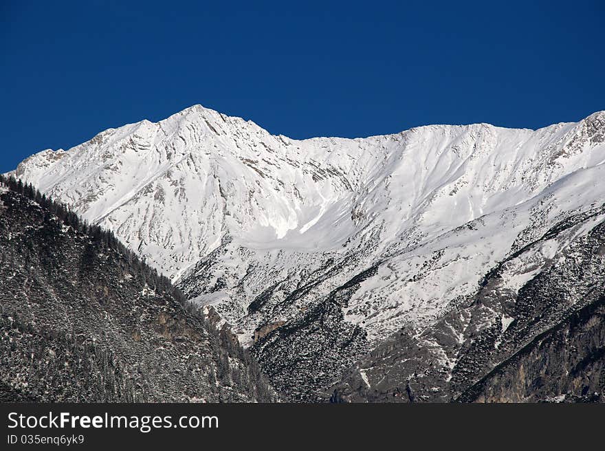 Winter in the tyrolean Alps. Winter in the tyrolean Alps