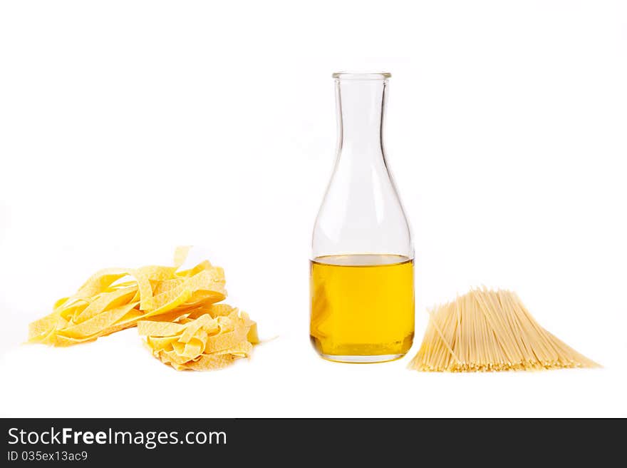 Spaghetti and olive oil