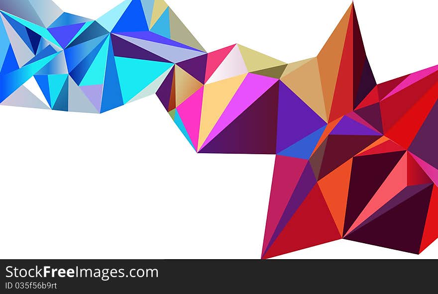 Crystal colorful. Vector abstract background. Crystal colorful. Vector abstract background