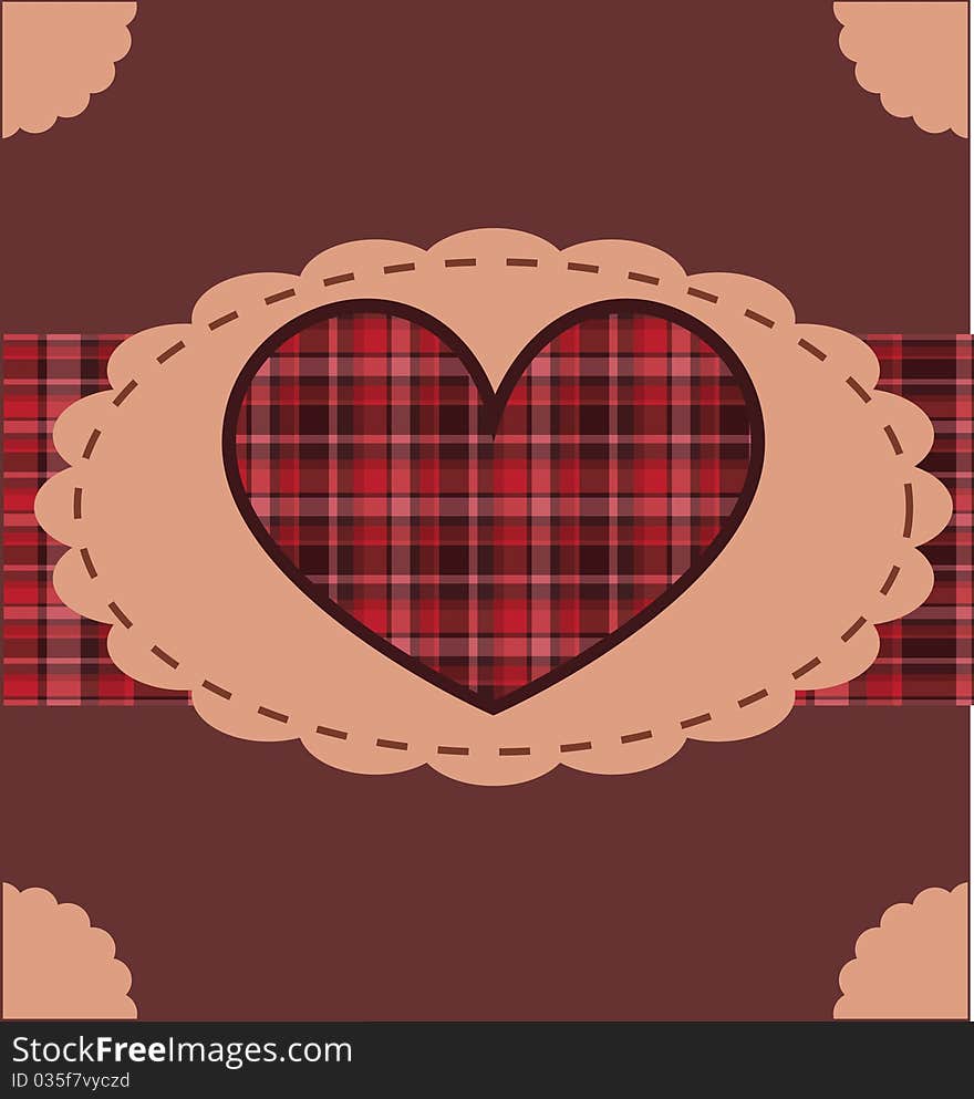 Retro valentines background for card making, stationery and scrapbooking. Retro valentines background for card making, stationery and scrapbooking