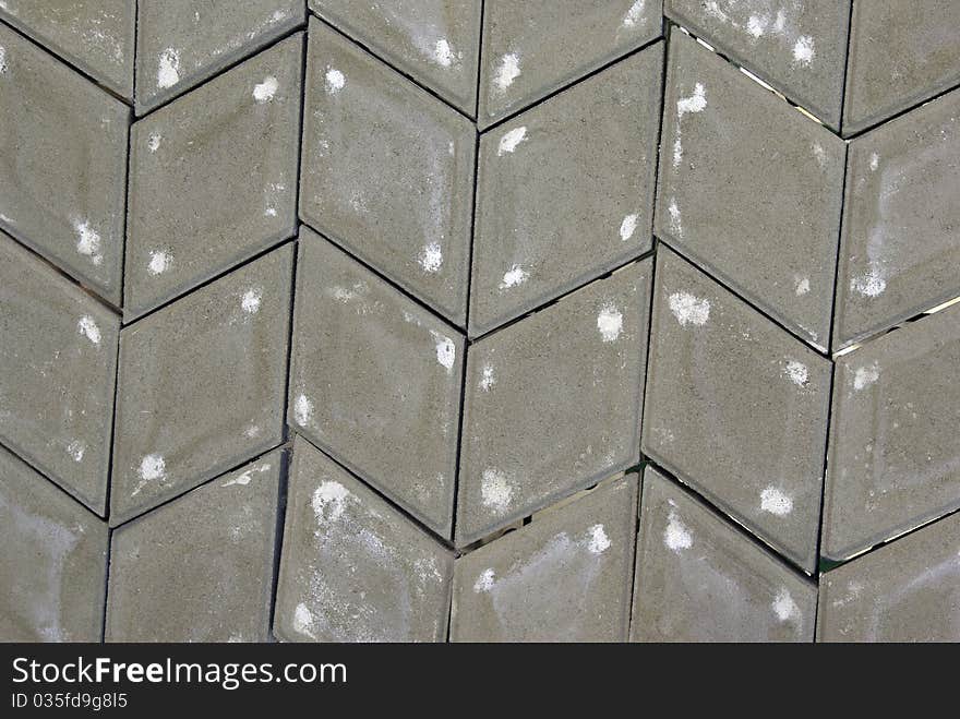 Gray Rhombus Paving Stone