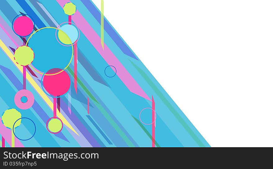 Colorful beautiful horizontal background with modern shapes. Colorful beautiful horizontal background with modern shapes