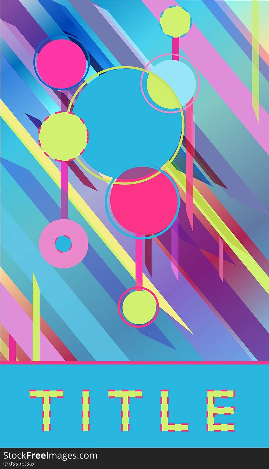 Bright abstract poster