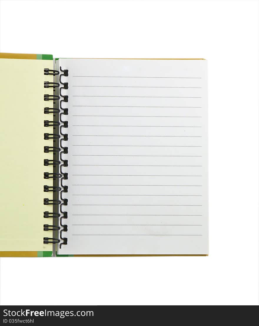 Notebook Isolated On White