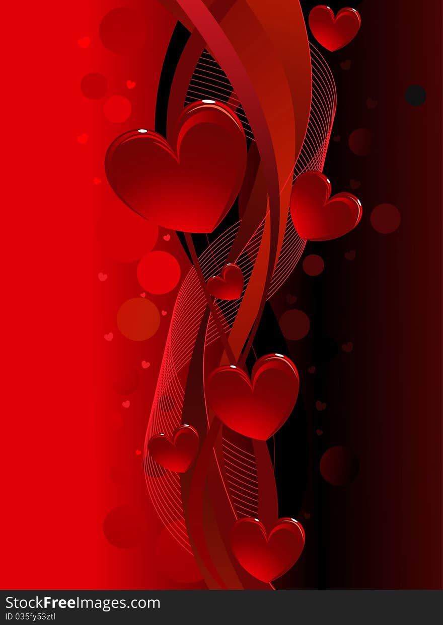 Black and red valentine,s day, background