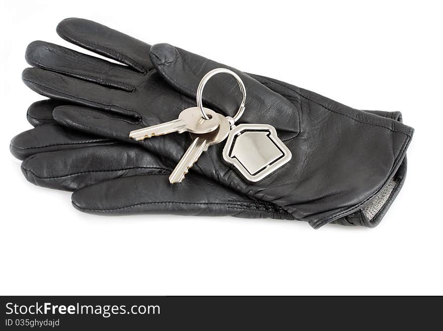 Gloves with house keys