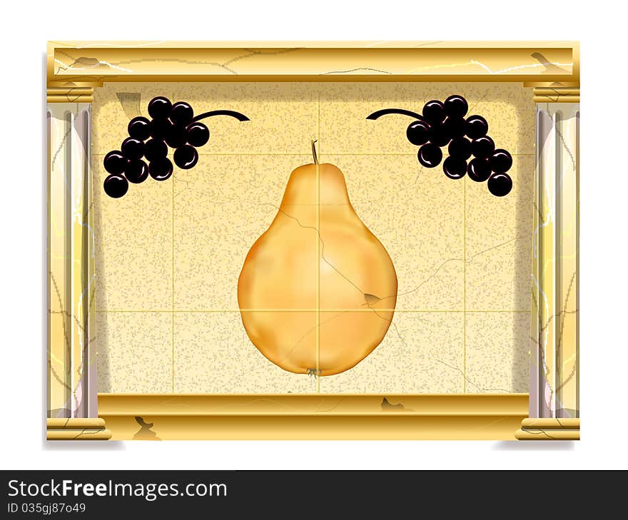 Image of fruit or pear. Image of fruit or pear