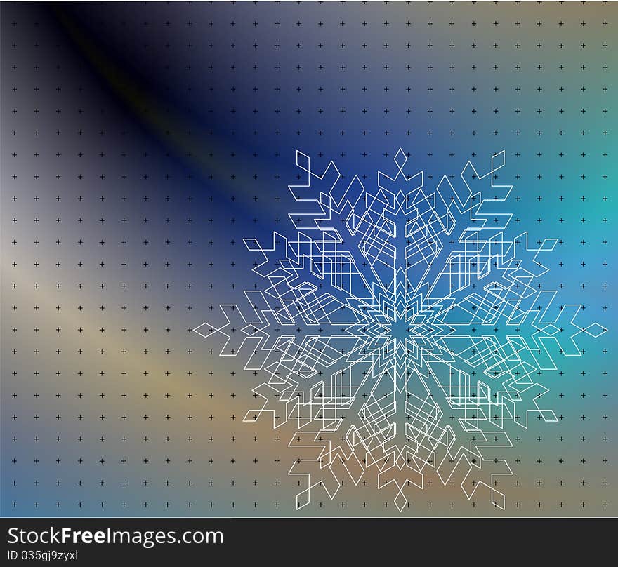 Image snowflake or colors background