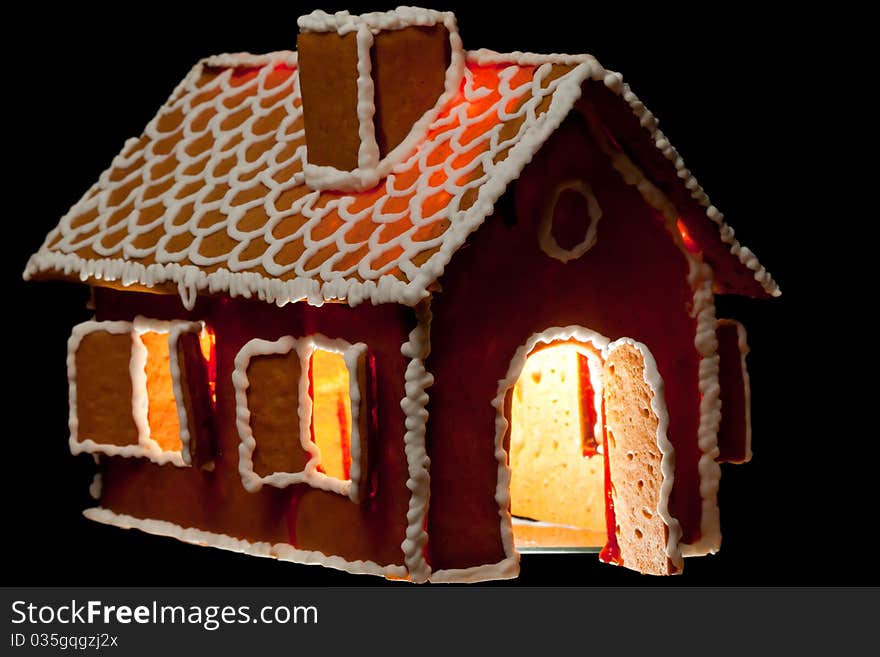 Christmas gingernut house