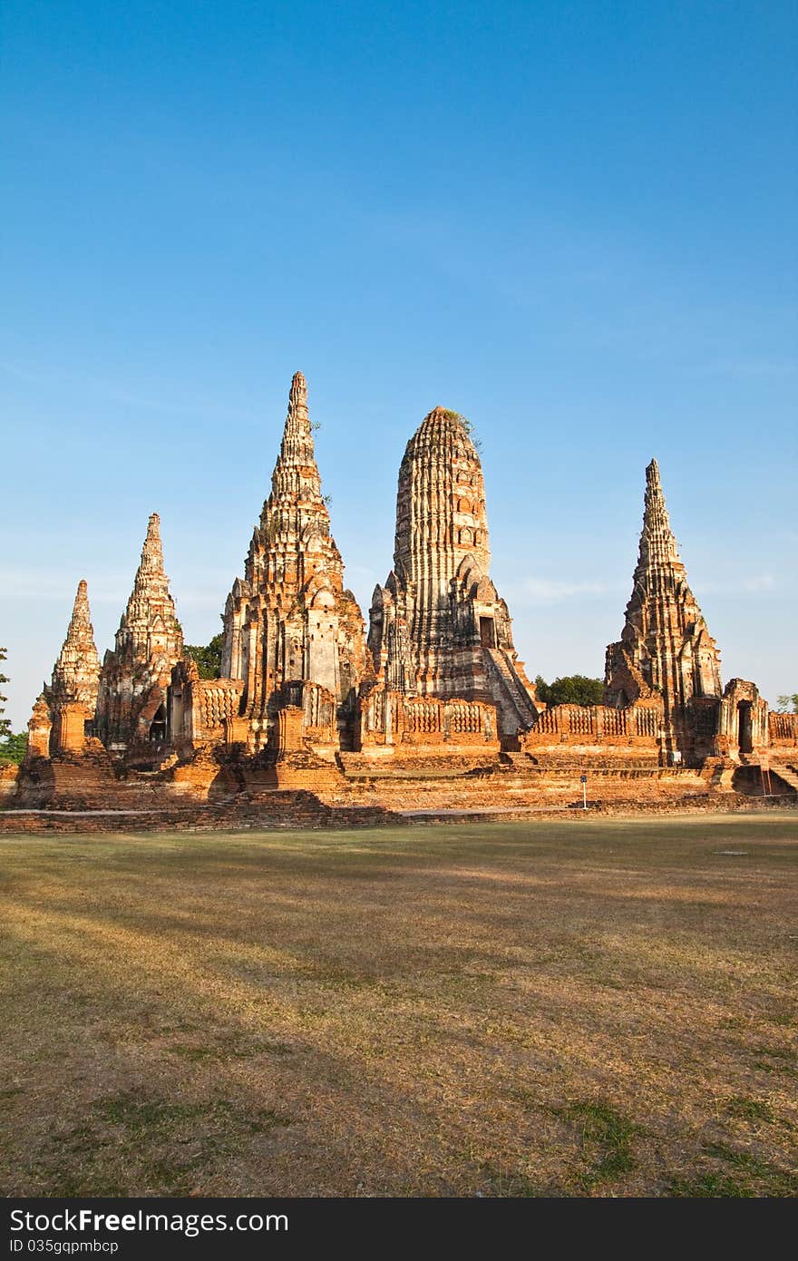 Ancient pagoda-Ayutthaya Thailand