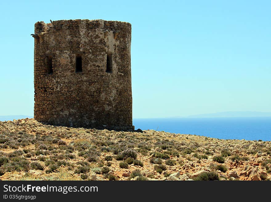 A genoese watchtower waiting for enemies. A genoese watchtower waiting for enemies