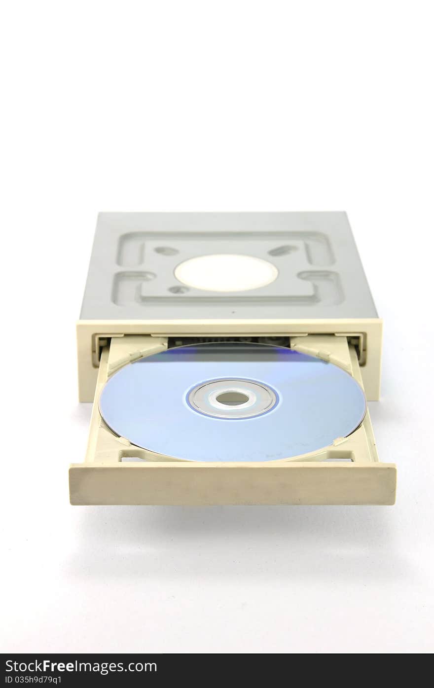 DVD drive with a DVD