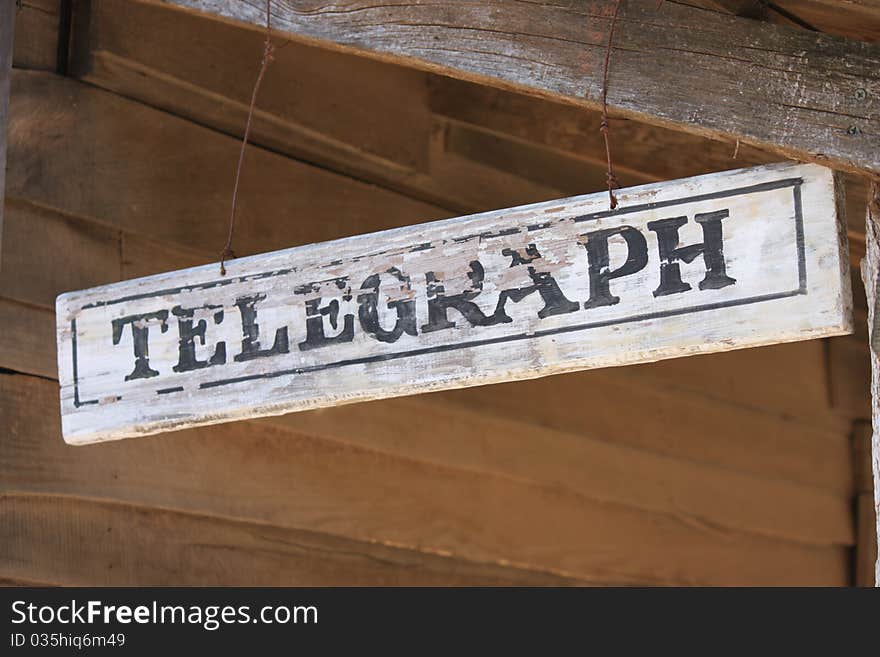 Country Telegraph Sign