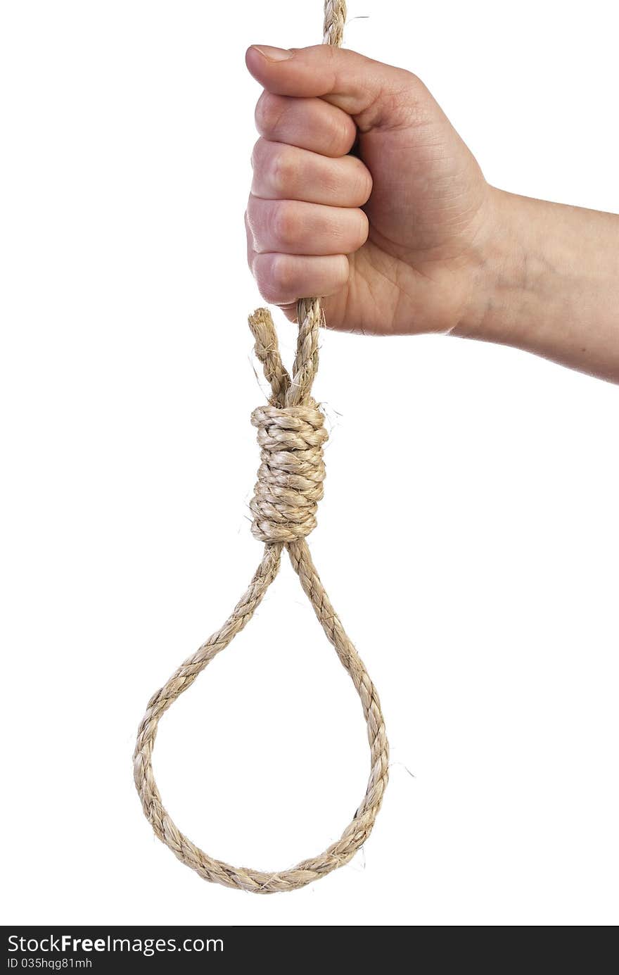 Noose in hand