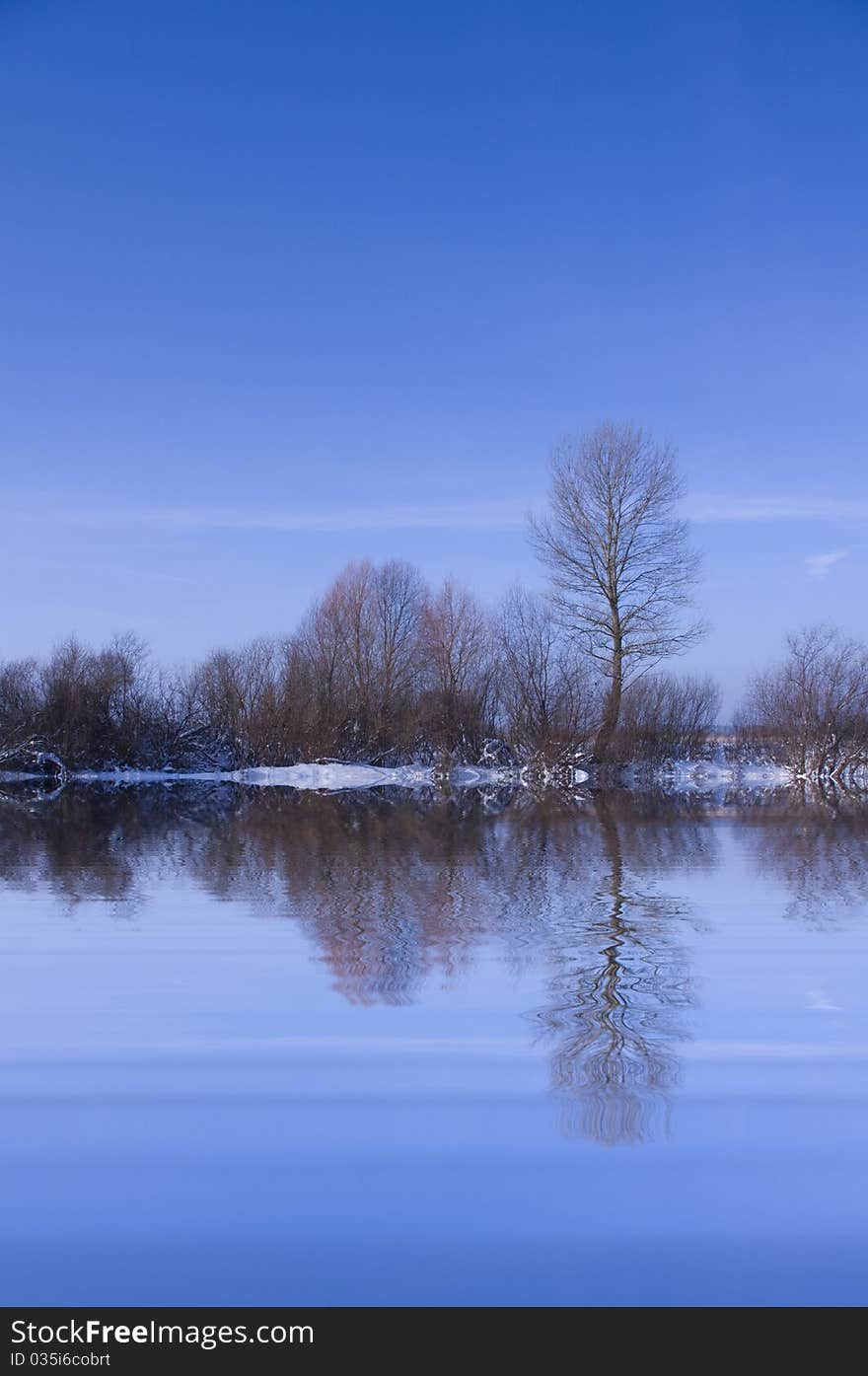 Snow Bank Of The River