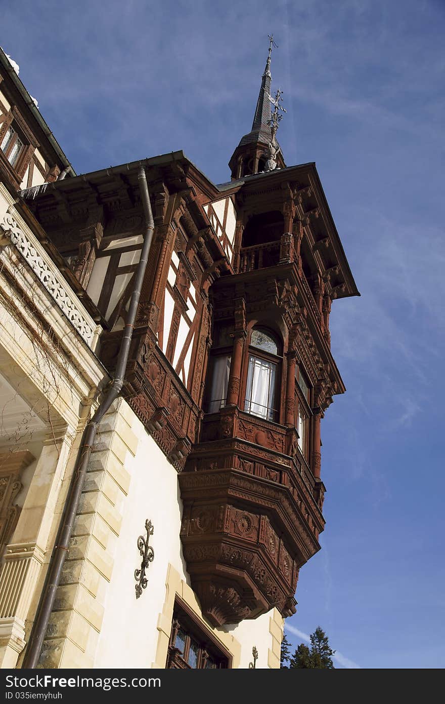 Peles Castle situated in Sinaia, Roman