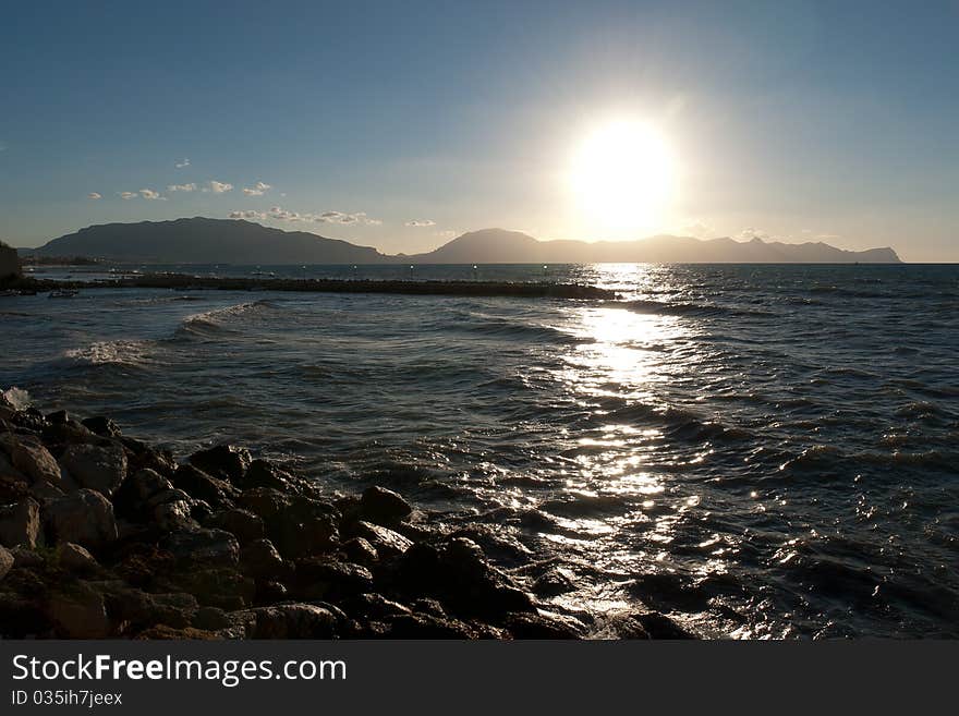 Sunset At Palermo