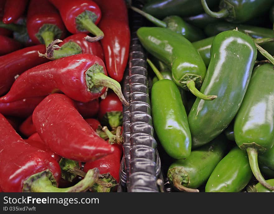 Spicy hot peppers