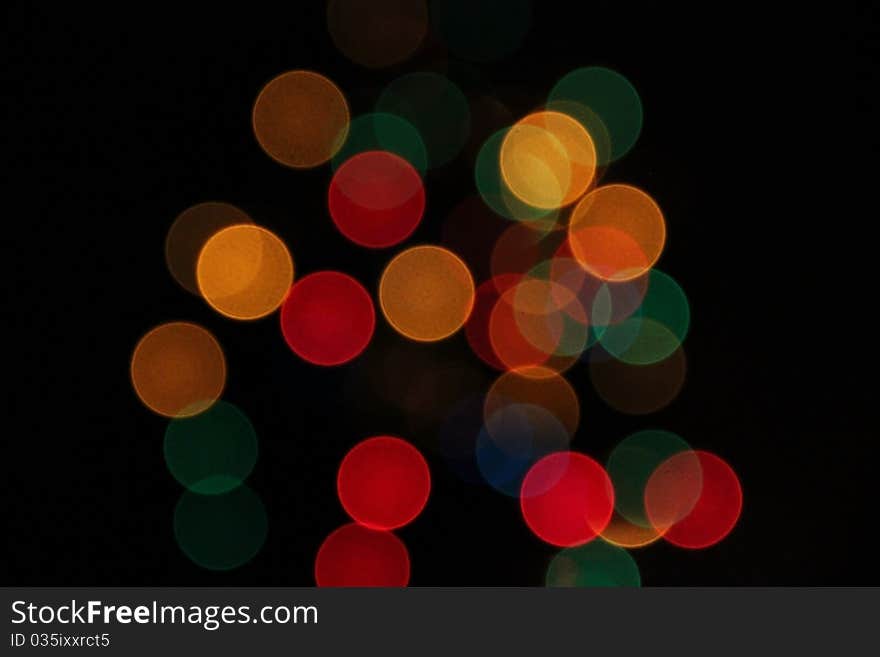 Decorative defocused  light christmas background. Decorative defocused  light christmas background