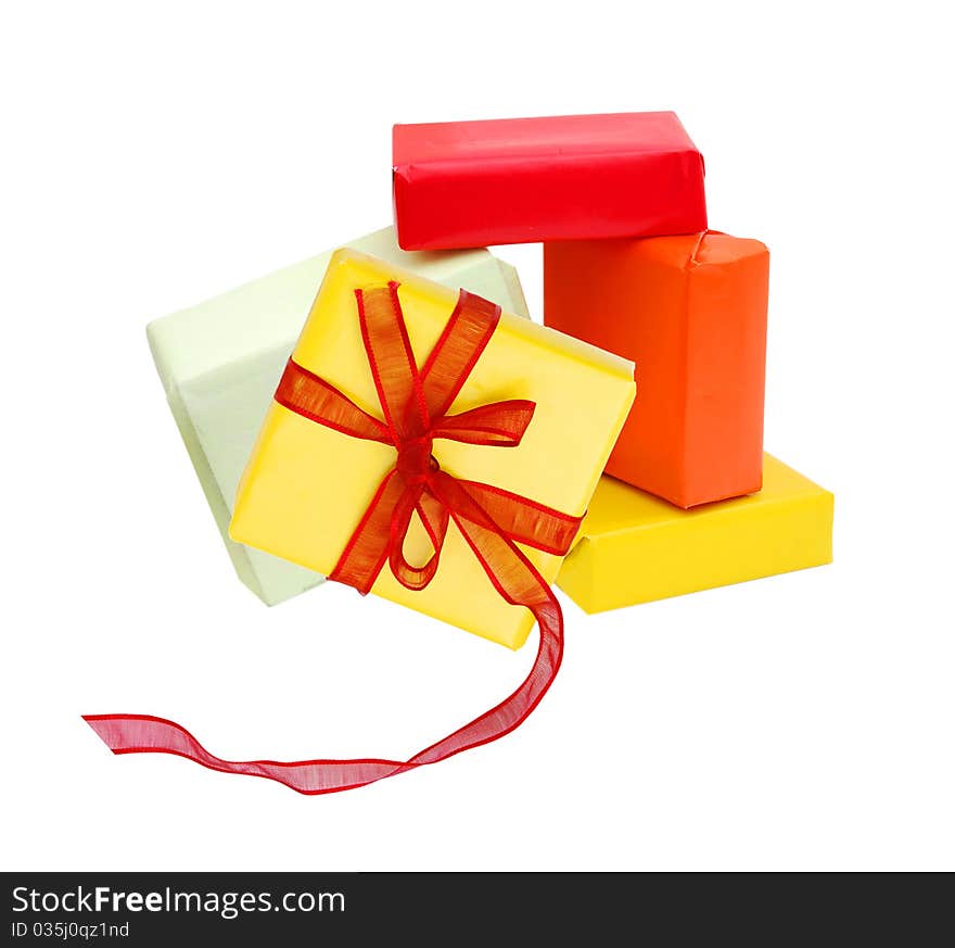 Gift Box on a white background. Gift Box on a white background