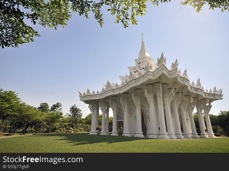 Ancient Siam Castle with blue sky, Thailand. Ancient Siam Castle with blue sky, Thailand