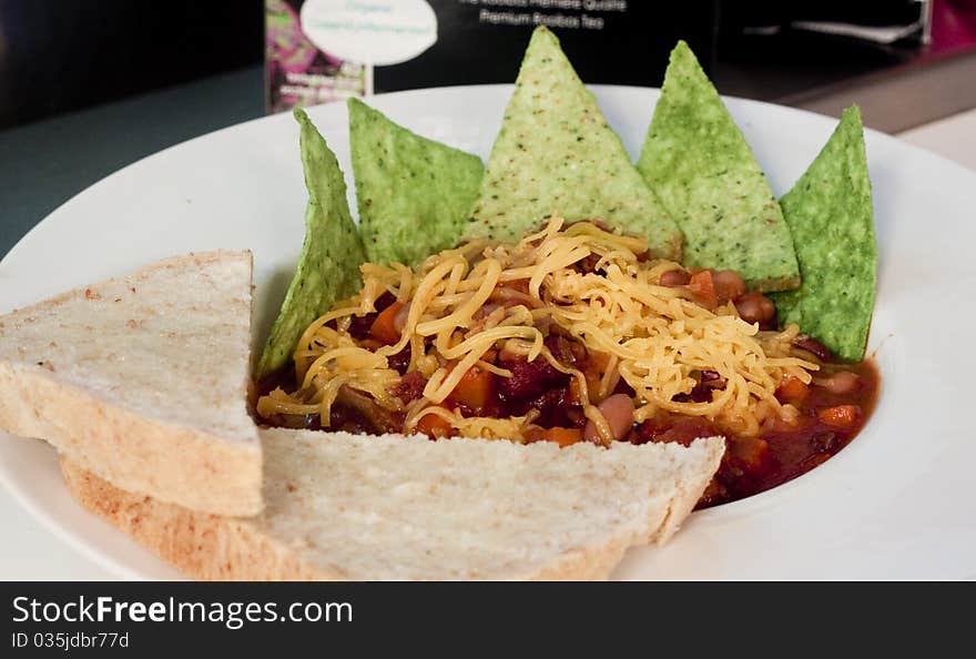 Vegetarian Chilli Plate