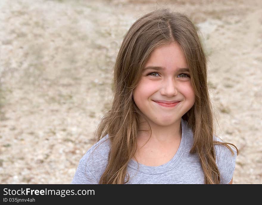 Portrait of a young girl.