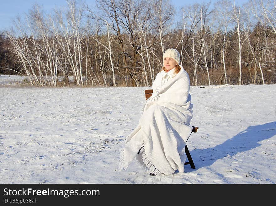 Woman in white