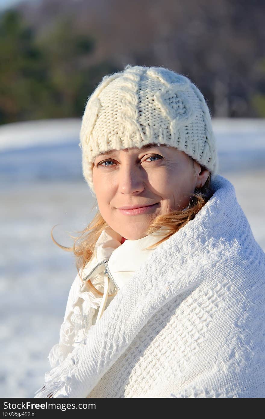 Woman in white