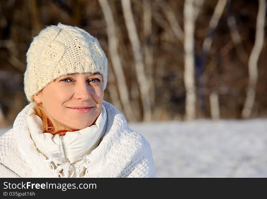 Woman in white