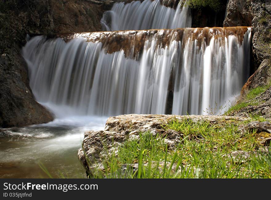 Waterfall of river Srebrenica in Craotia. Waterfall of river Srebrenica in Craotia