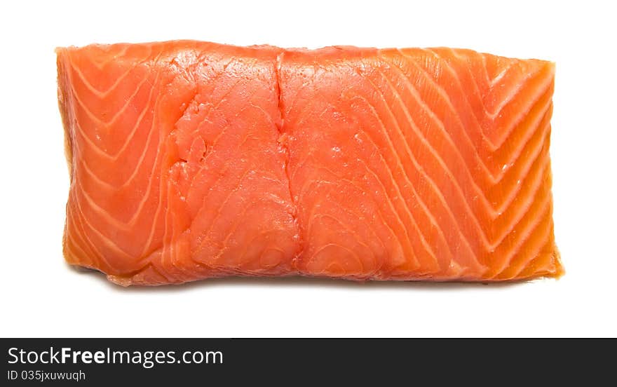 Fresh uncooked red fish fillet