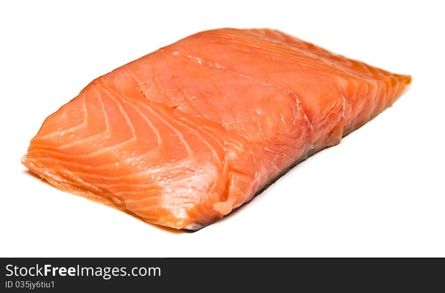 Fresh uncooked red fish fillet