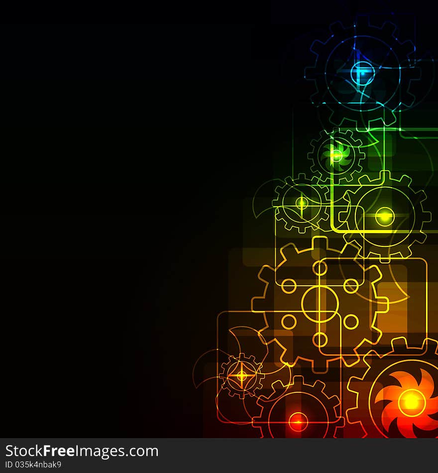 Abstract background with glowing element. Abstract background with glowing element