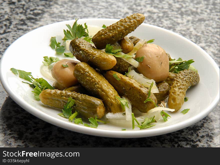 Marinated vegetables