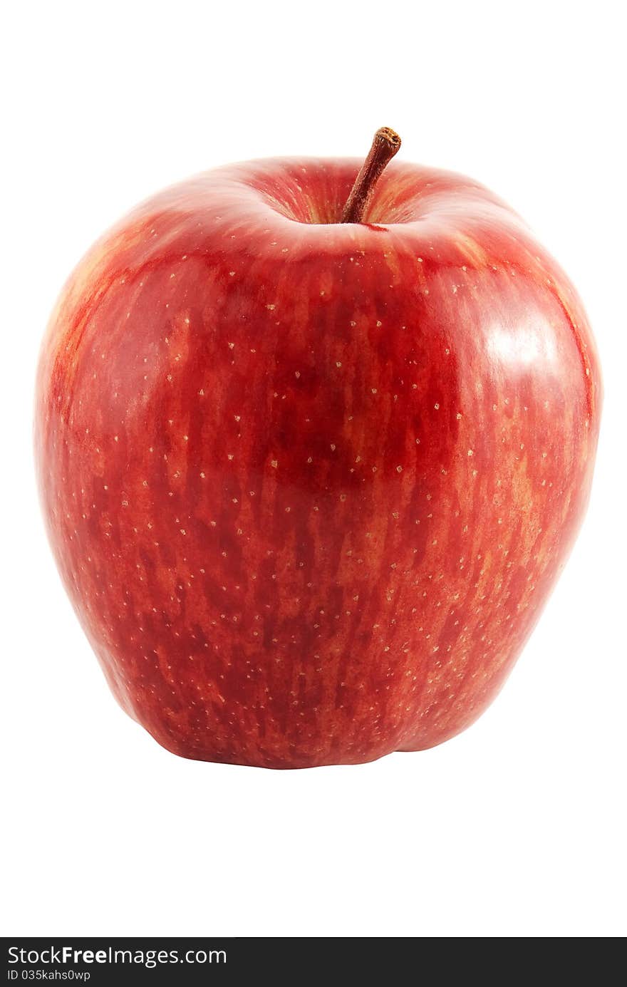 Red apple isolated on a white background