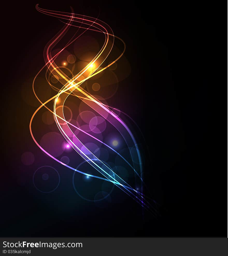 Abstract glowing background with wave. Abstract glowing background with wave